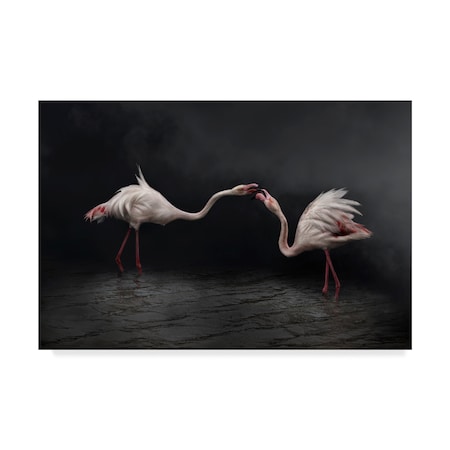 Martine Benezech 'Pink Strategy' Canvas Art,12x19